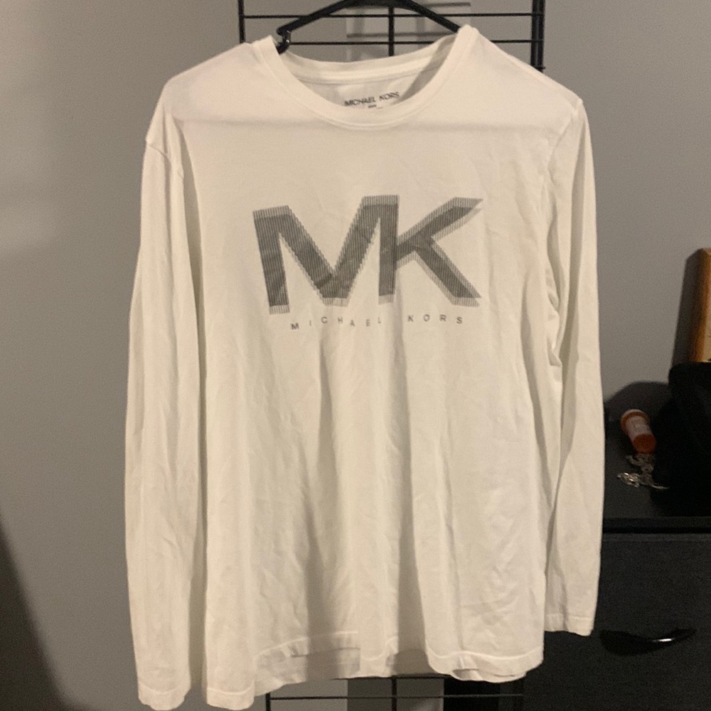 Michael Kors Mens Long Sleeve Logo Top